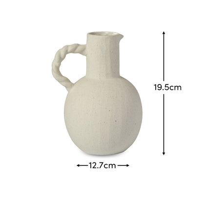 Bayswater 20cm Ceramic Jug - Beige - Laura James