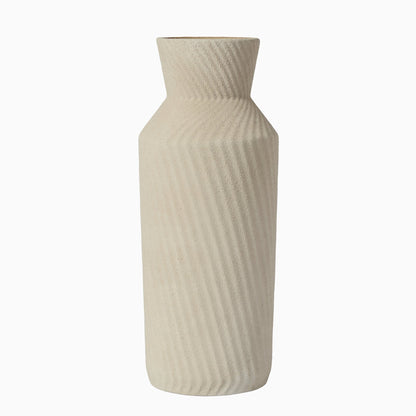 Bayswater 35cm Ceramic Vase - Beige - Laura James
