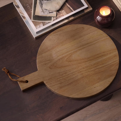 Beenham Wooden Serving Boards - Set of 2 - Almond Brown Mango Wood