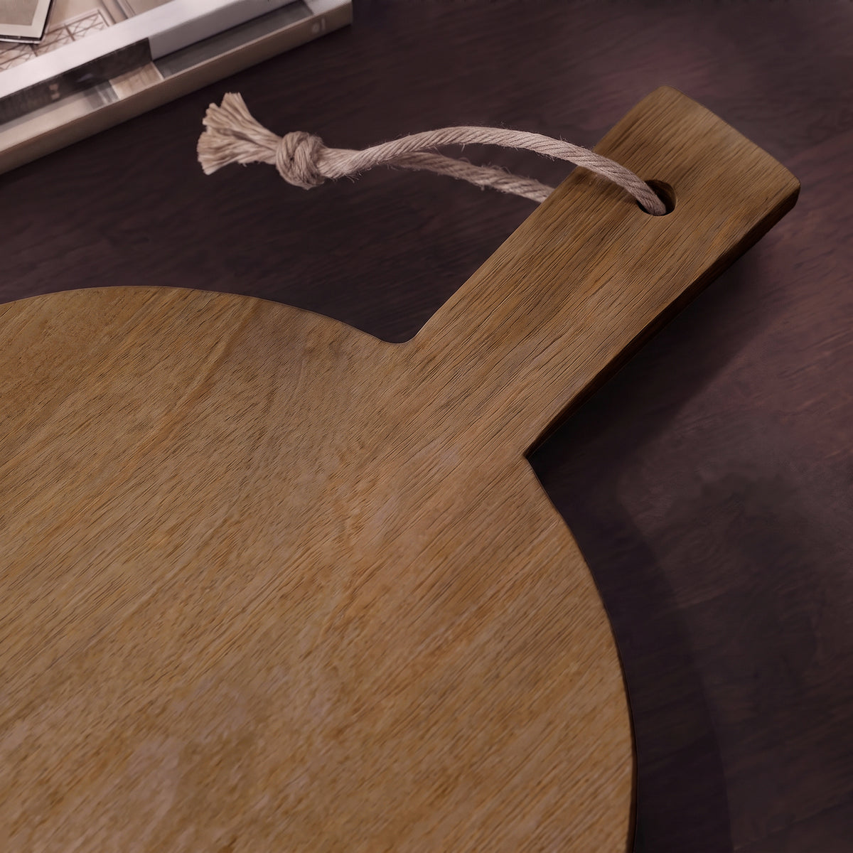 Beenham 50cm Rectangular Wooden Serving Board - Almond Brown