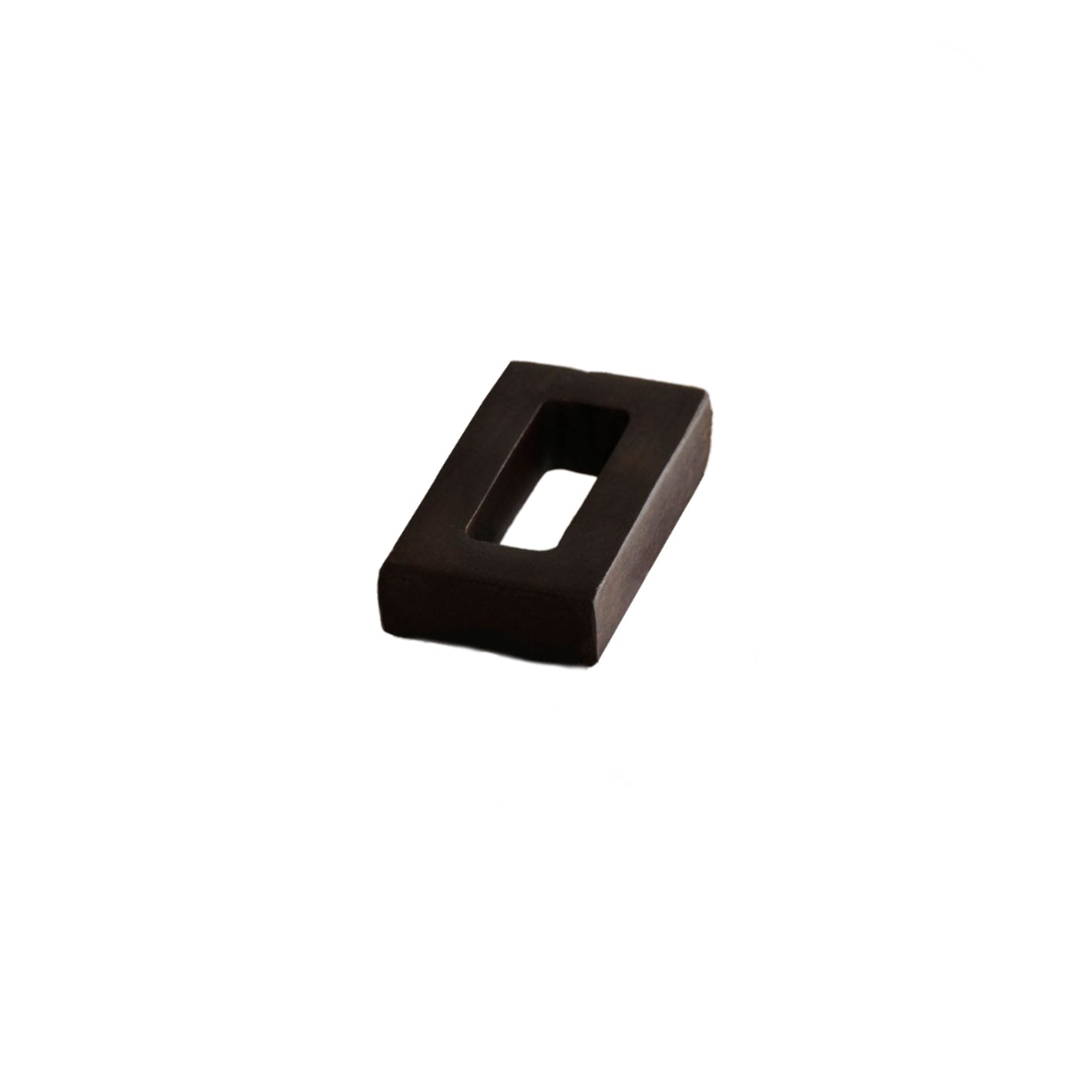 Beenham Rectangular Napkin Rings Set of 4 - Coffee Brown Mango Wood - Laura James 