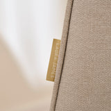 Bella Soft Beige Bar Stool - Whitewash Legs - Laura James 