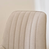 Bella Soft Beige Bar Stool - Whitewash Legs - Laura James 