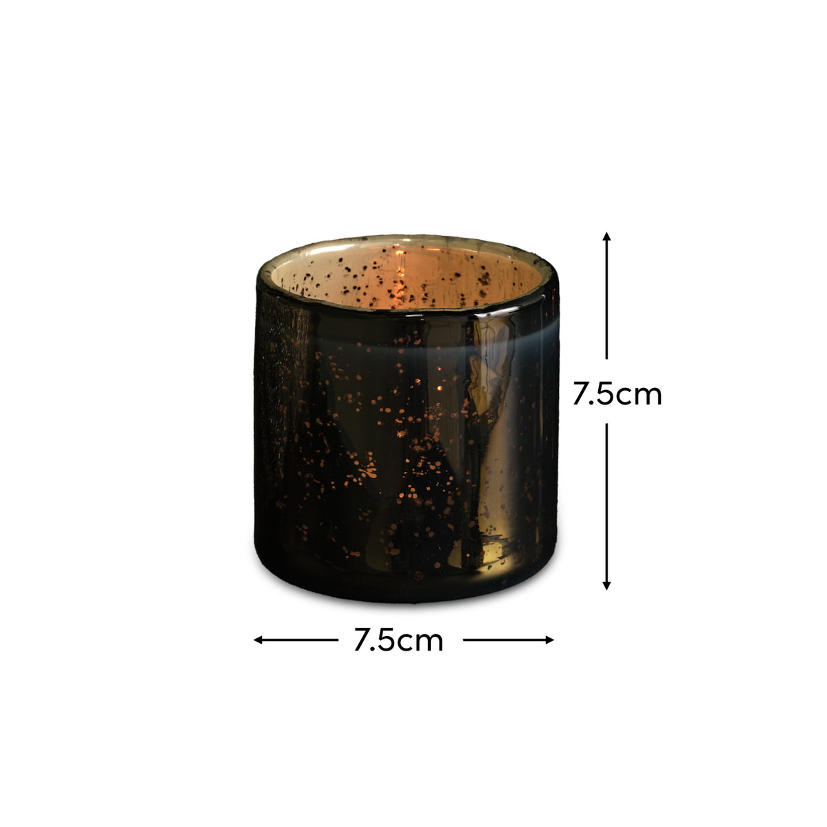Bellano 7.5cm Tea Light Holder - Rustic Gold