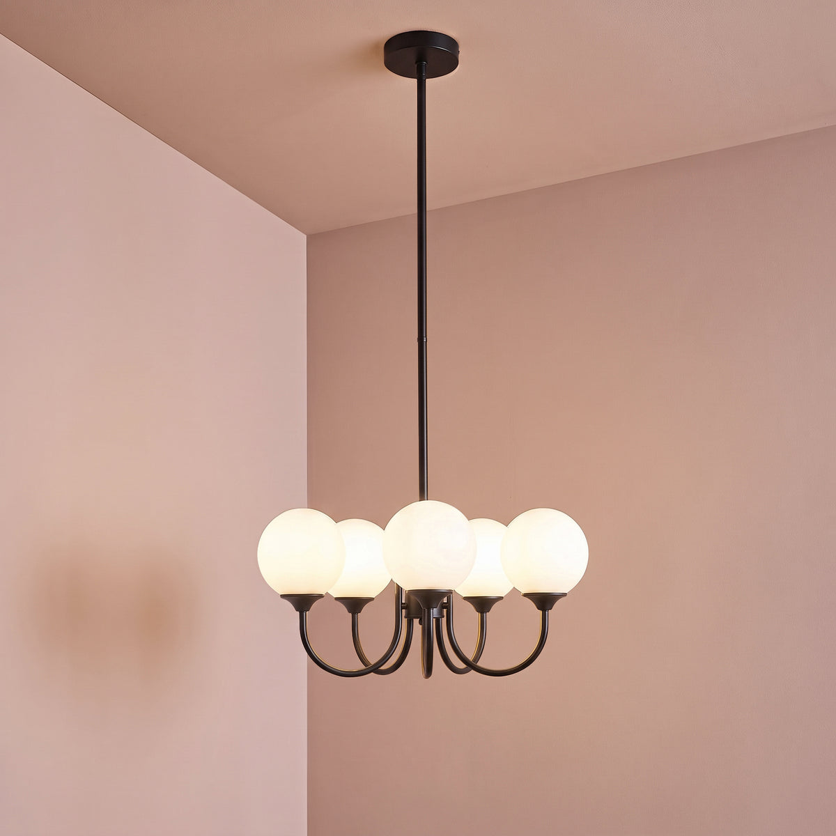 Bexley 50cm 5 Bulb Chandelier - Brushed Bronze