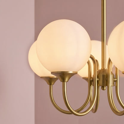 Bexley 50cm 5 Bulb Chandelier - Heirloom Brass