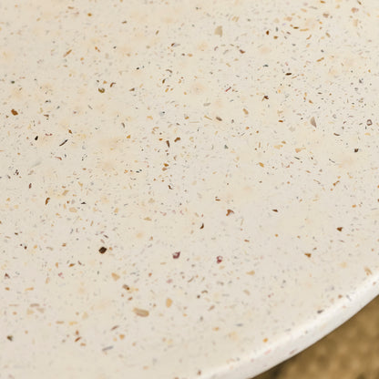 Bianca Round Side Table - Paprika Mother of Pearl Terrazzo - Laura James