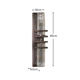 Boscastle 40cm IP44 Wall Light - Black Bronze - Laura James 