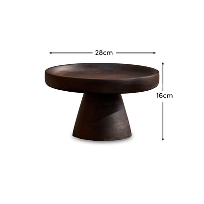 Boswell 28cm Tray - Coffee Brown Mango Wood - Laura James 