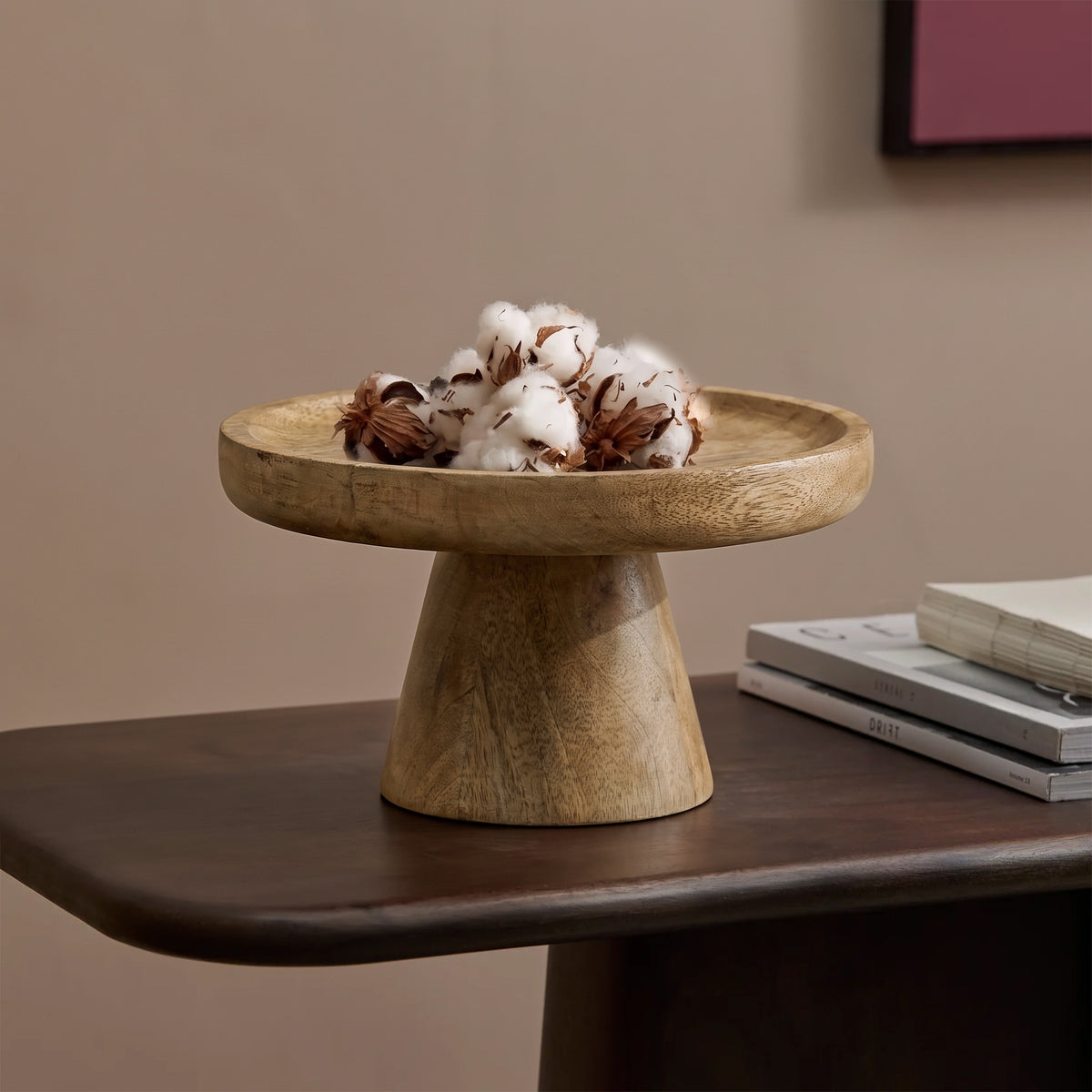 Boswell 28cm Tray - Chalked Mango Wood