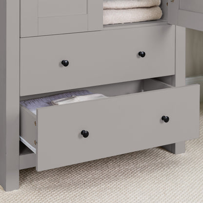 Bampton Double Wardrobe - Grey