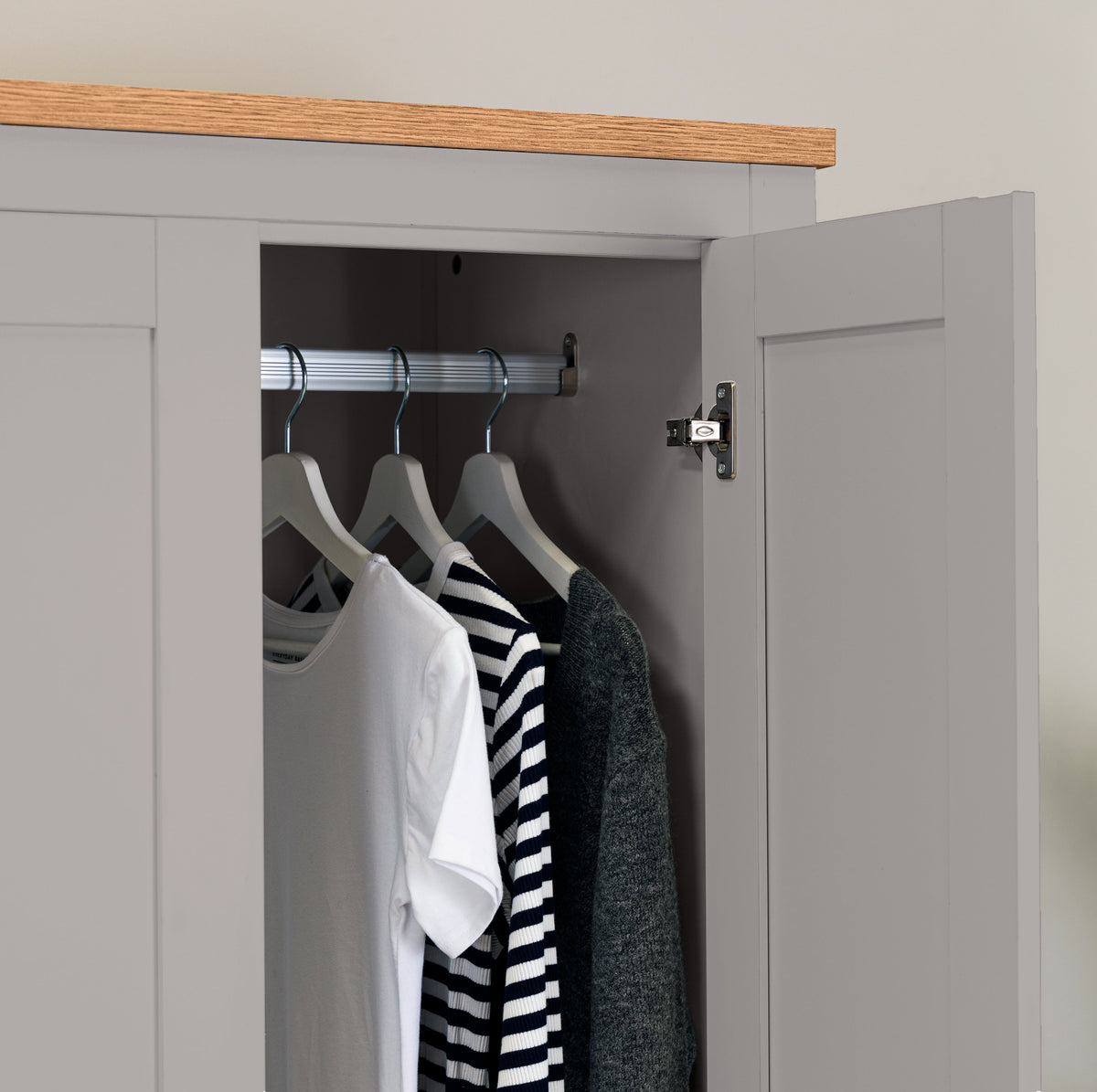 Bampton Double Wardrobe - Grey