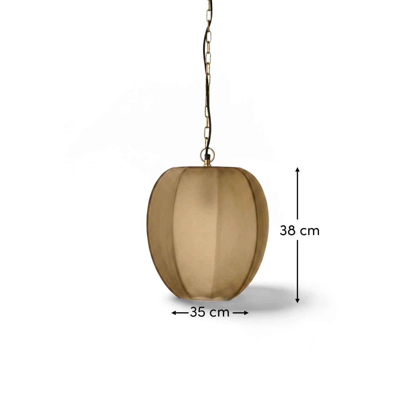 Bray 35cm Glass Pendant Light - Driftwood - Laura James 