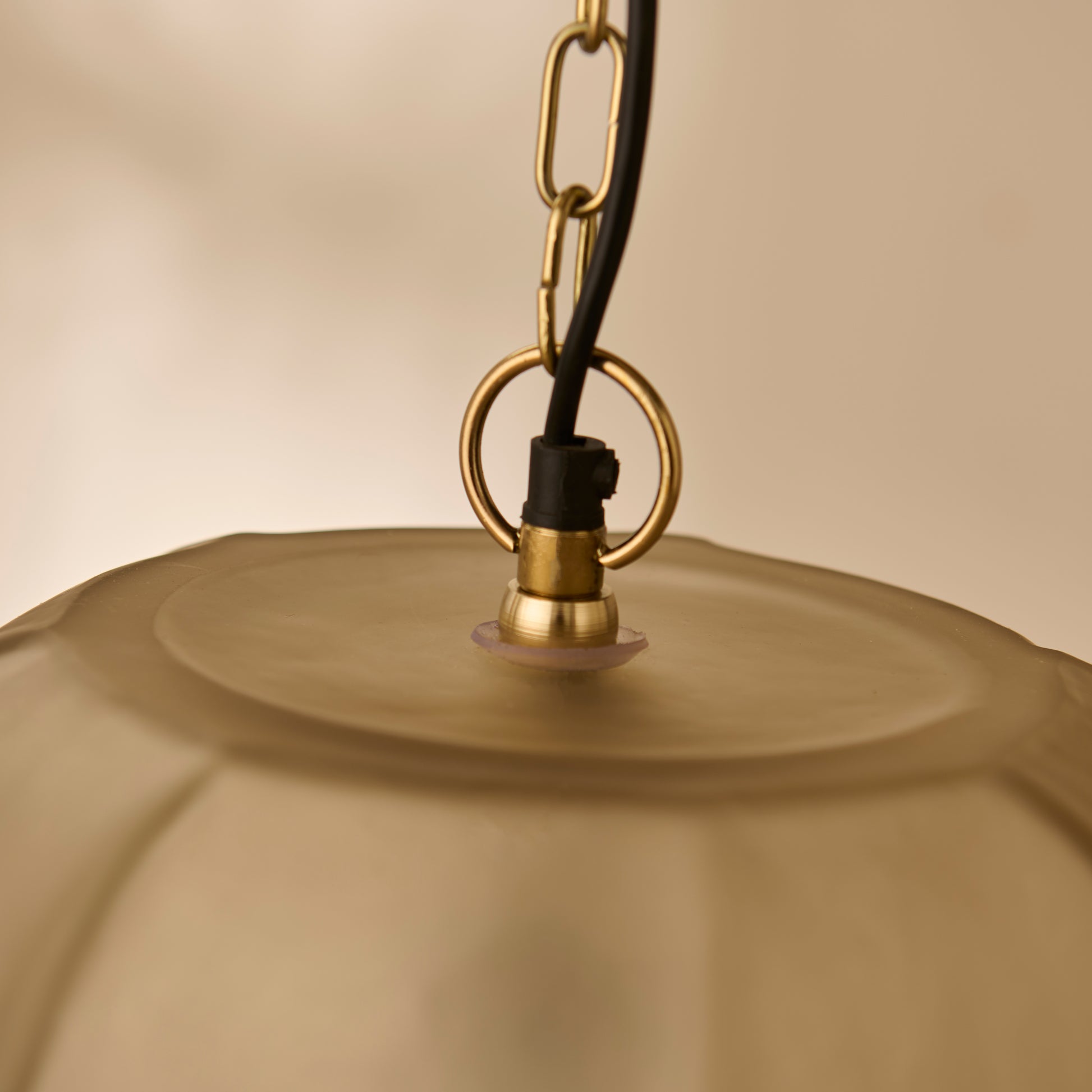 Bray 35cm Glass Pendant Light - Driftwood - Laura James