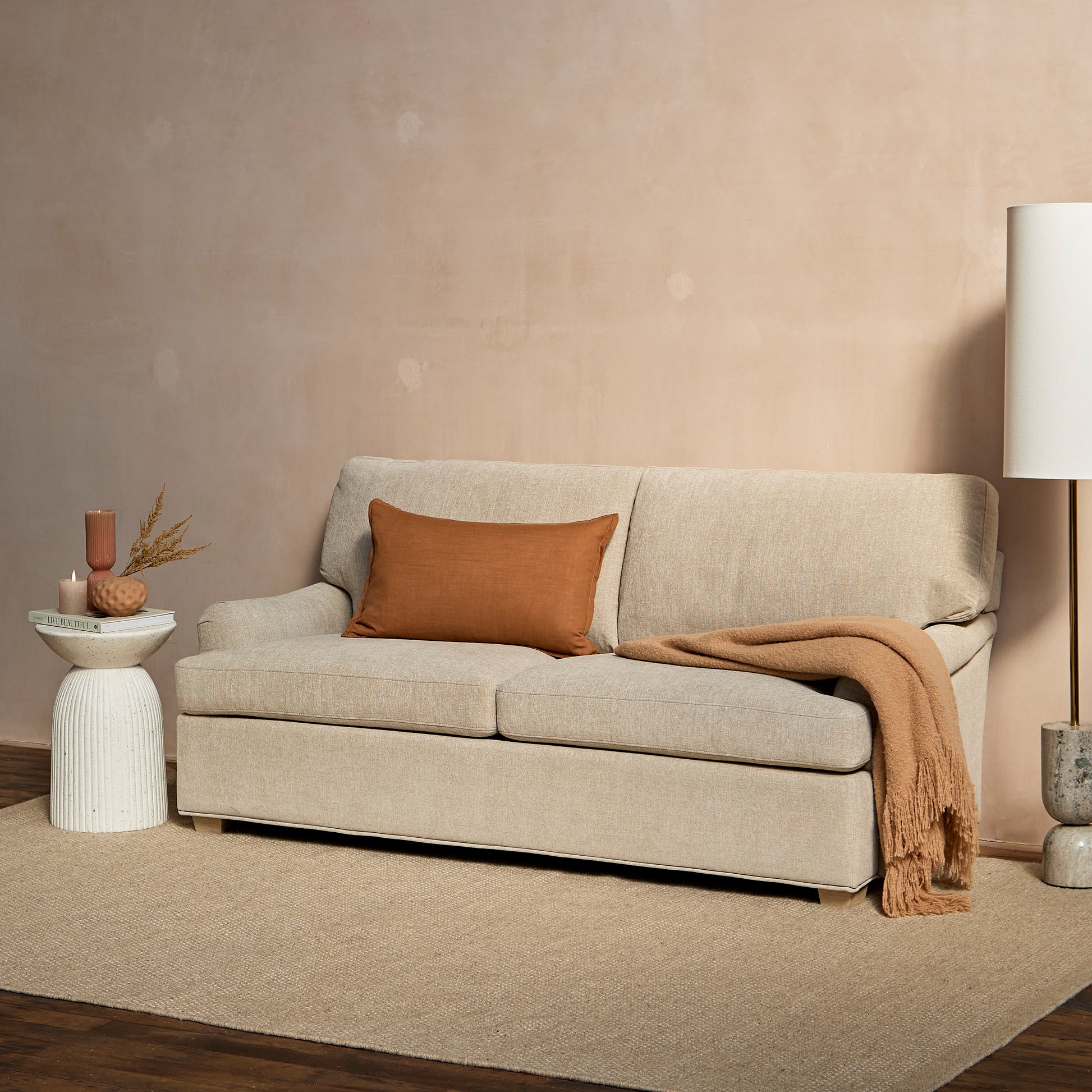 Brea_180cm_Sofa_Bed_Mink_Taupe_with_Whitewash_Oak_Legs-1 - Laura James