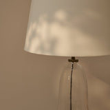 Breamore Clear Glass Wide Table Lamp Base - 30cm - Laura James