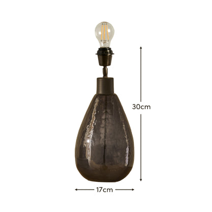Breamore 30cm Lamp Base - Dark Grey - Laura James 