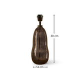 Breamore Wide Table Lamp Base - Dark Grey - Laura James 