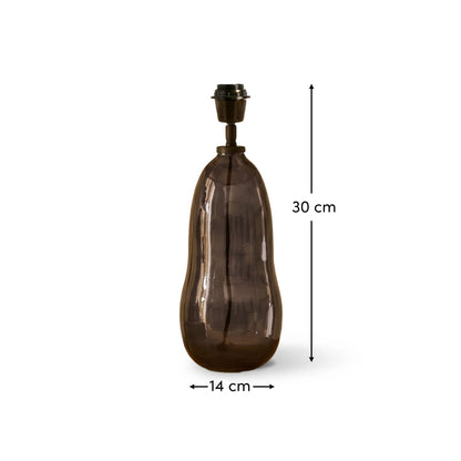 Breamore Wide Table Lamp Base - Dark Grey - Laura James 