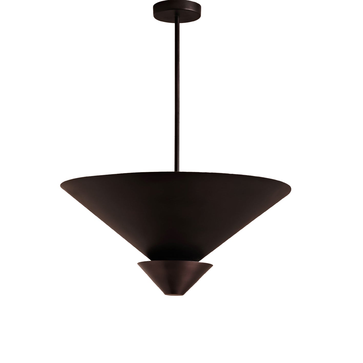 Brockhill 40cm Metal Pendant Light - Midnight Bronze - Laura James 