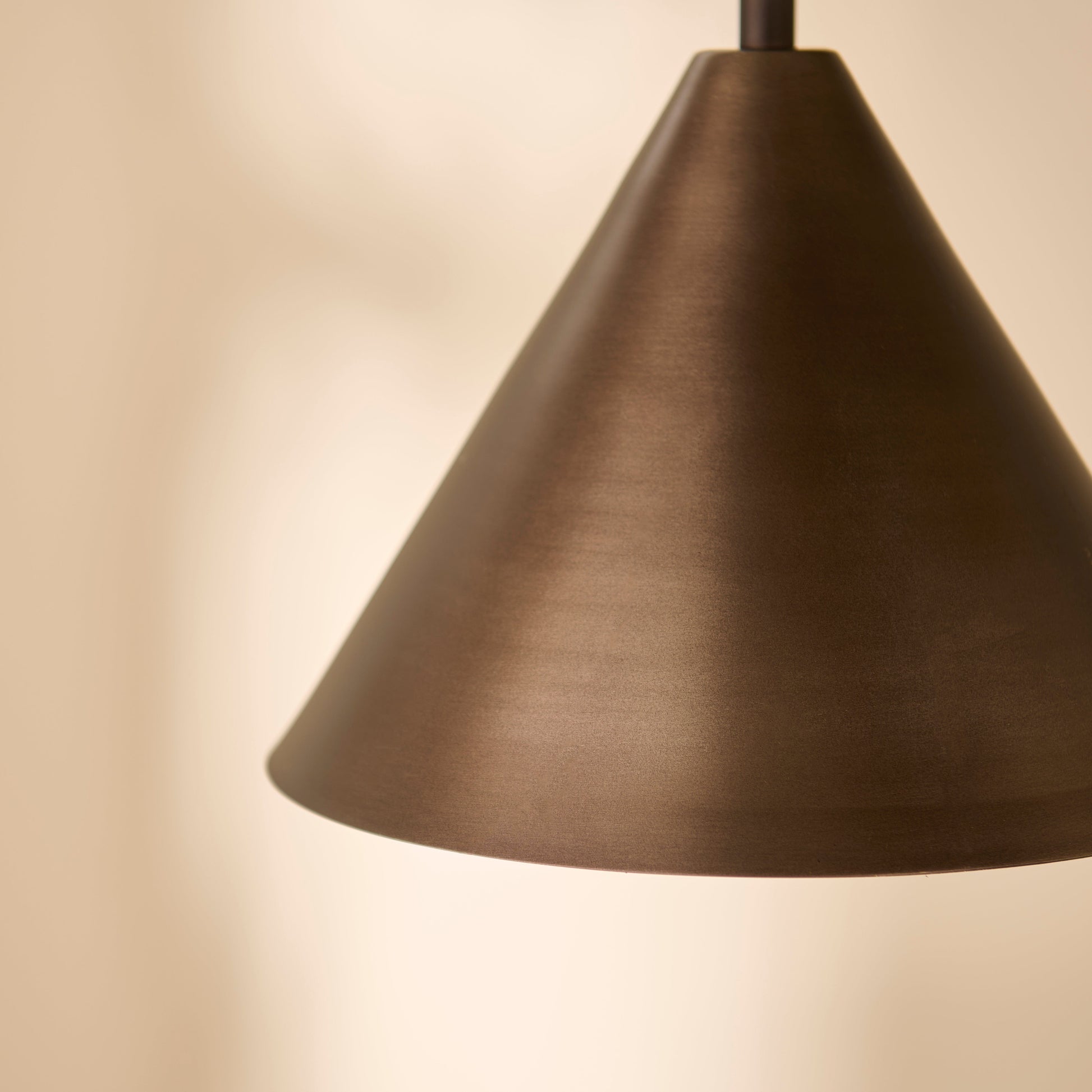 Brockhill Small Metal Pendant Light - Bronze - Laura James
