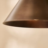 Brockhill Small Metal Pendant Light - Bronze - Laura James