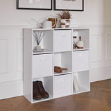 9 Cube Storage Unit / White Bookcase - Laura James