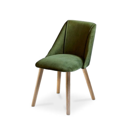 Freya Fern Green Dining Chairs - Whitewash Legs - Laura James 