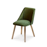  Freya Fern Green Dining Chairs with Whitewash Legs - Laura James 