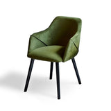 Freya Fern Green Carver Chairs with Black Legs - Laura James 