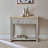 Chatsworth Console Table - Linen Grey - 90cm - Laura James