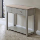 Chatsworth Console Table - Linen Grey - 90cm - Laura James