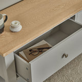 Chatsworth TV Bench - Linen Grey - Laura James 