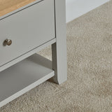 Chatsworth TV Bench - Linen Grey - Laura James 
