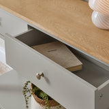 Chatsworth Console Table - Linen Grey - 120cm - Laura James 