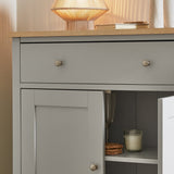Chatsworth 2 Door Small Sideboard - Linen Grey - Laura James