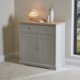 Chatsworth 2 Door Small Sideboard - Linen Grey - Laura James