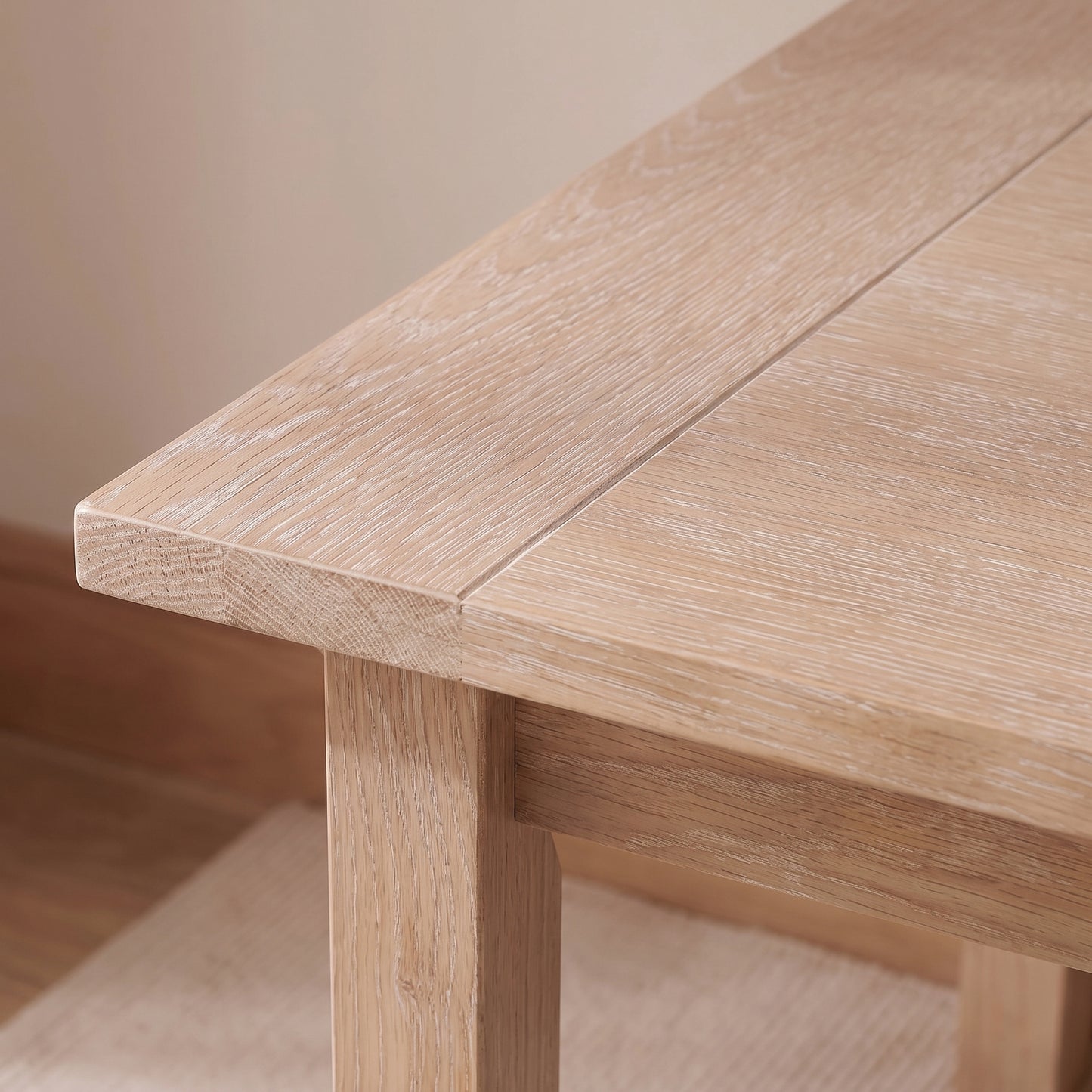 Lowell Whitewash Oak Desk - Whitewash Top - Laura James 