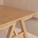 Sabina 160-240cm Pale Oak Extending Dining Table Set - 8 Seater - Ella Pale Oak Carver Chairs - Laura James 