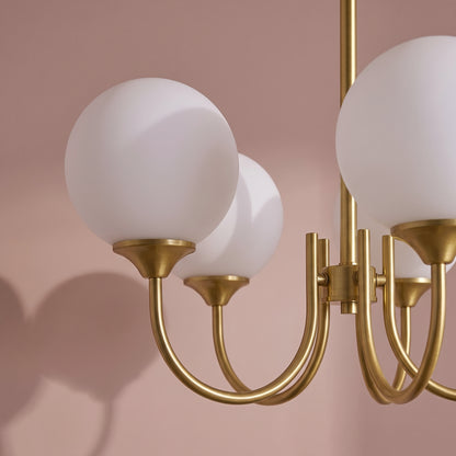 Bexley 50cm 5 Bulb Chandelier - Heirloom Brass