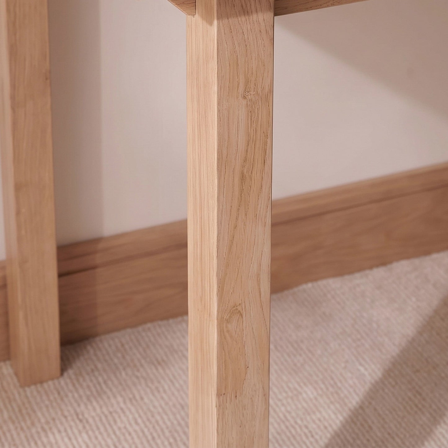 Lowell Whitewash Oak Desk - Clear Glass Top - Laura James 