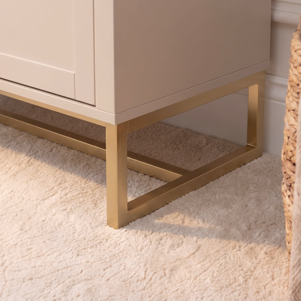 Ines 4 Drawers Tall Boy - Taupe - Laura James 