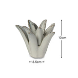 Cabo 13cm Layered Ceramic Candle Holder - Aloe Green - Laura James