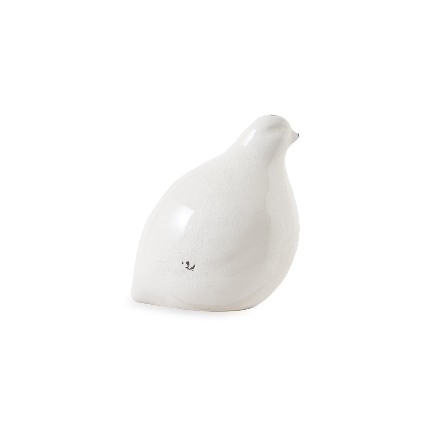 Cali 10cm Ceramic Bird Ornament - Off White - Laura James