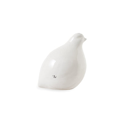 Cali 10cm Ceramic Bird Ornament - Off White - Laura James