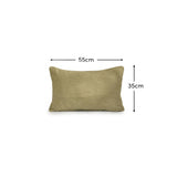 Camber 35x55cm Outdoor Cushion Cover - Sage Green with Off White Piping - Laura James