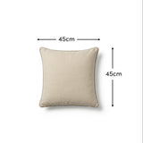 Camber 45x45cm Outdoor Cushion Cover - Off White with Sand Piping - Laura James