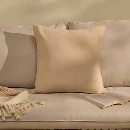 Camber 45x45cm Outdoor Cushion Cover - Blush Pink with Pink Piping - Laura James