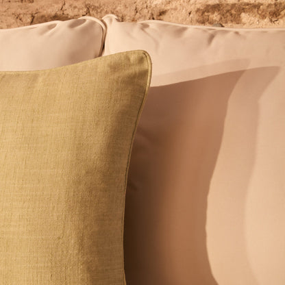Camber 45x45cm Outdoor Cushion Cover - Sage Green with Green Piping - Laura James