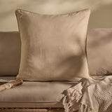 Camber 57x57cm Outdoor Cushion Cover - Off White with Sand Piping - Laura James
